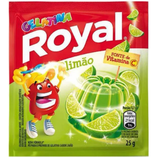 Gelatina ROYAL sabor Limão - Pacote 25g